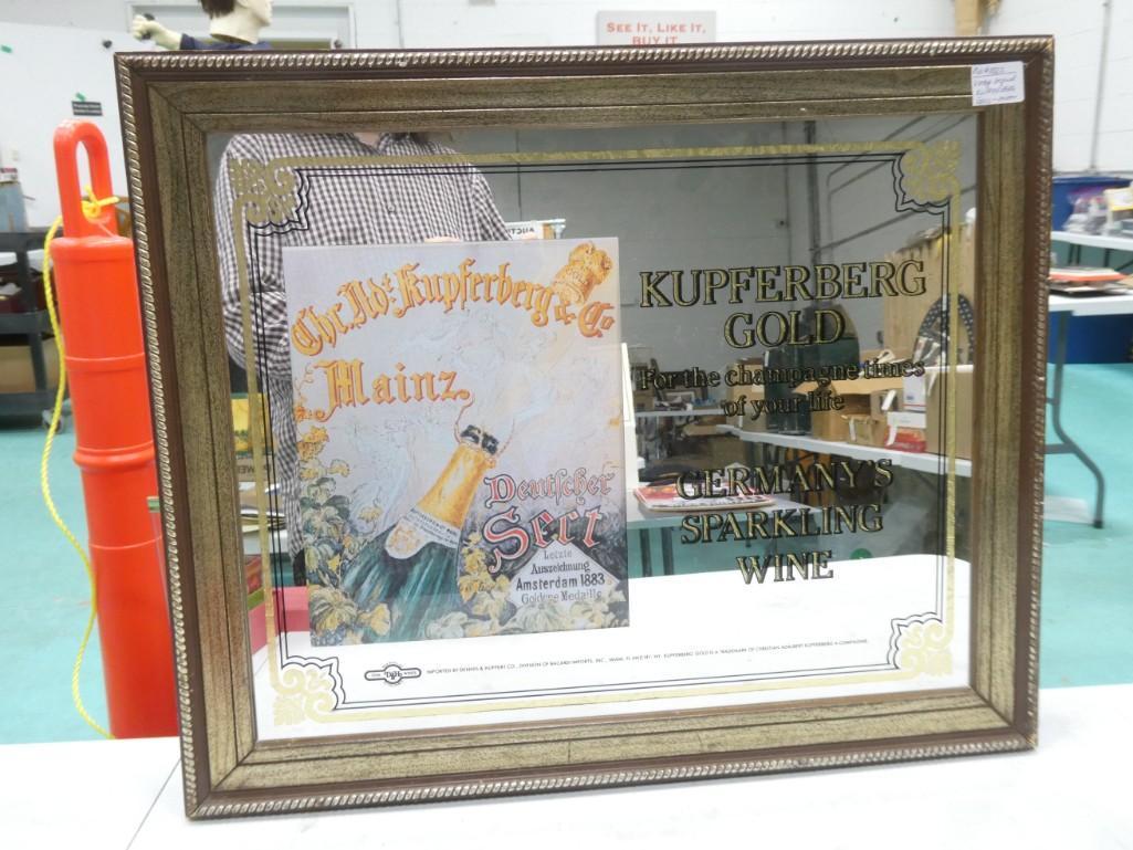 Vintage Kupferberg Gold Champagne Bar Mirror (1 of 4)