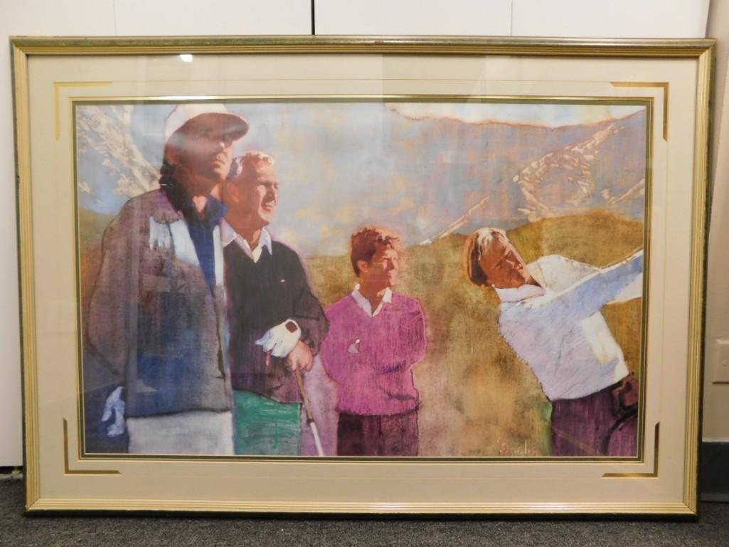 Framed Print "Perfect Four" Arnold Palmer, Tom Watson, Jack Nicklaus, Gary Player (1 of 5)