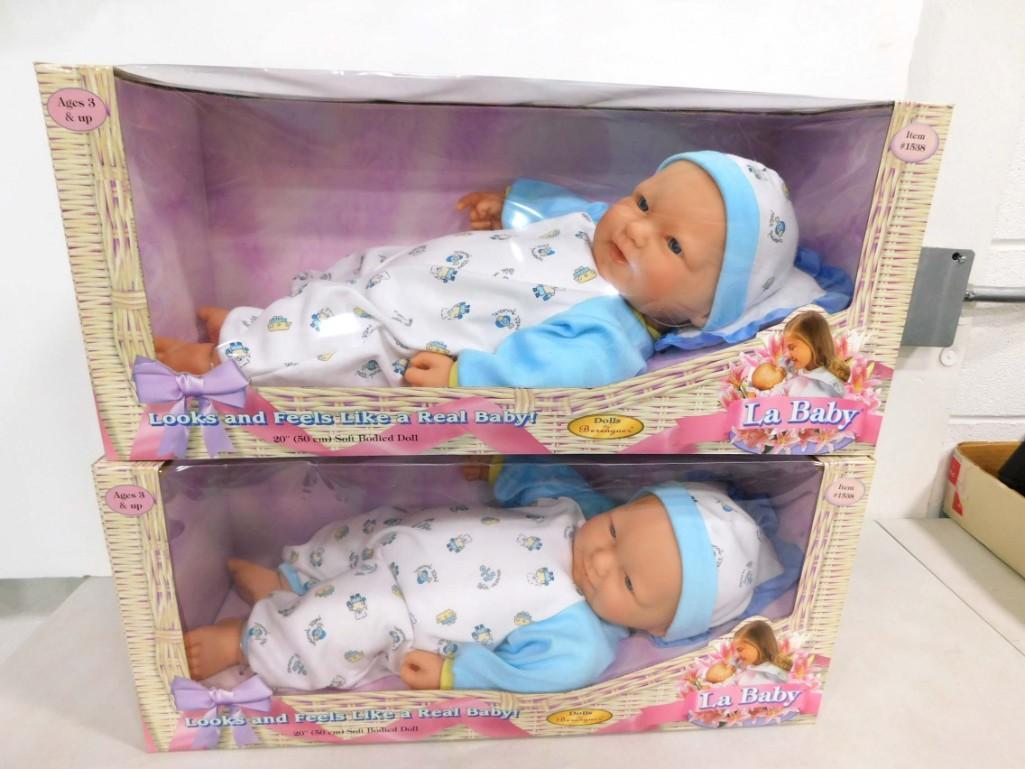 2 La Baby Dolls by Berenguer NIB 20" Soft Bodied Dolls (1 of 6)