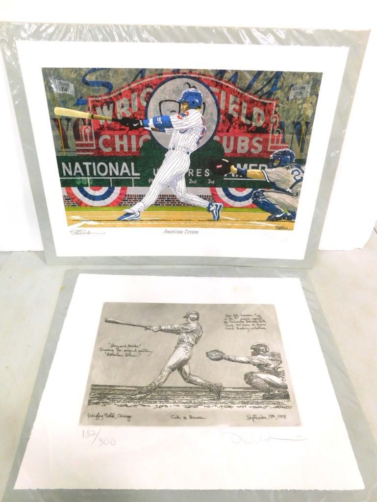 2 Rick Rush Baseball Sports Prints Signed and Numbered incl "American Dream" and (1 of 10)