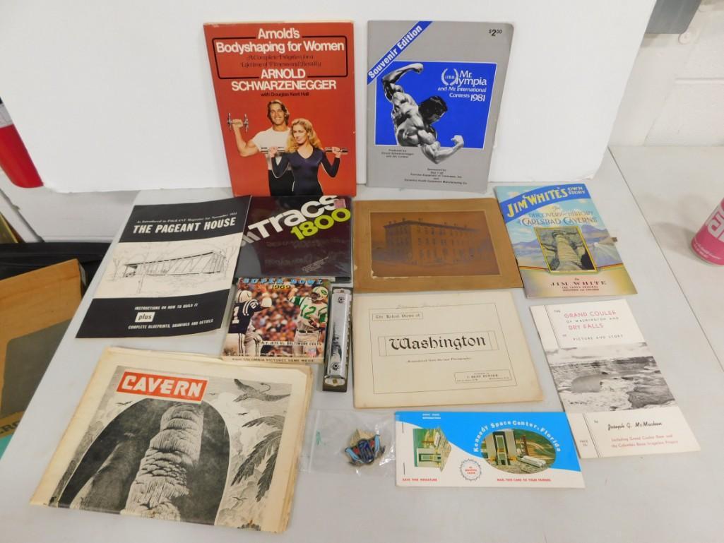 Arnold Schwarzenegger 1981 Mr Olympia Souvenir Edition with Ticket Magazine, Arnold's Body Shaping B (1 of 8)