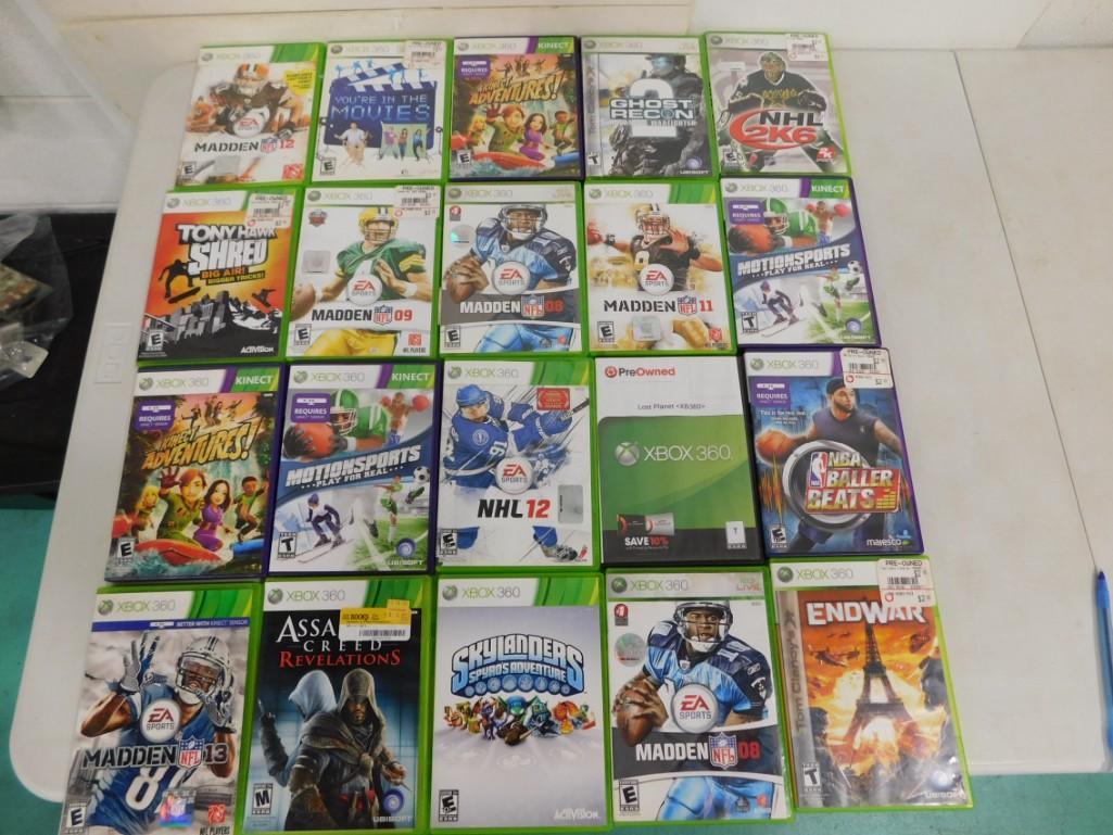 20 Xbox 360 Video Games incl Skylanders, Endwar, Kinect Adventures, (1 of 3)