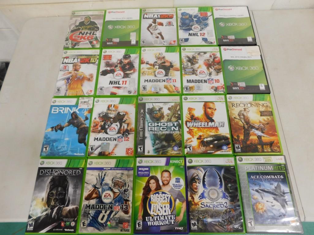 20 Xbox 360 Video Games incl Brink, Dishonored, Ace Combat 2, Fallen Angel Sacred 2 (1 of 3)