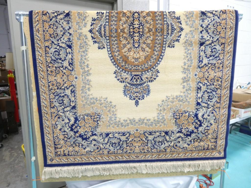 Ethan Allen Oriental Design Rug 100% Worsted Wool Face Loomed in Belgium 55.5" x 80" (1 of 3)