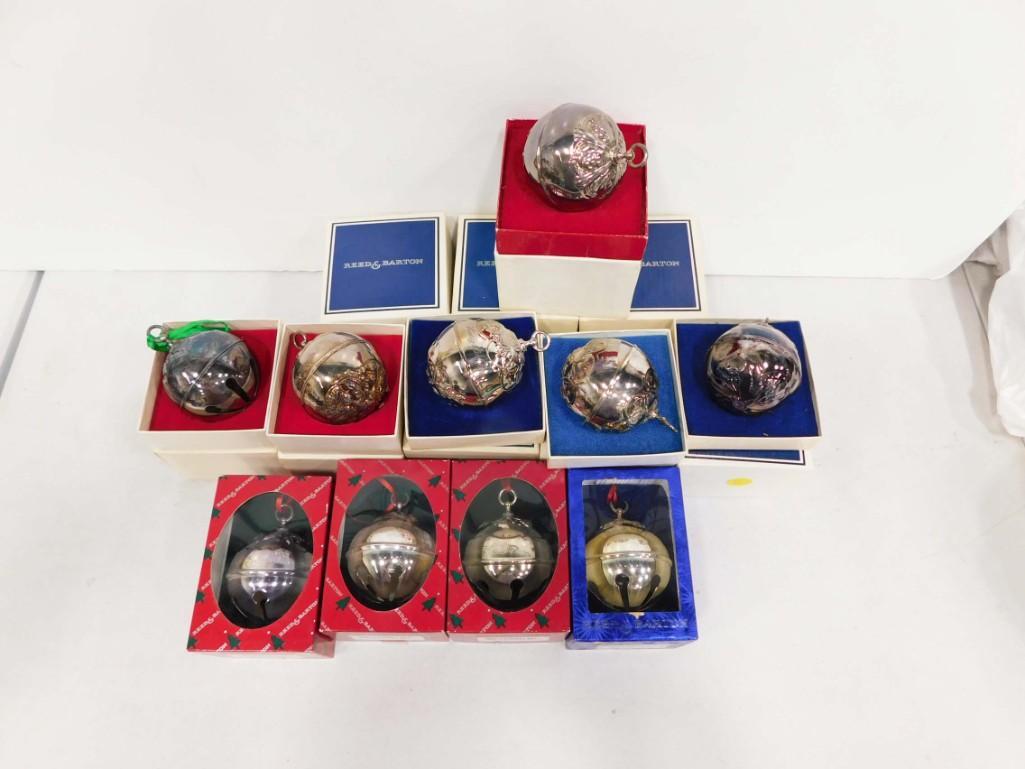 Sleigh Bell Christmas Ornaments incl Reed & Barton (1 of 3)
