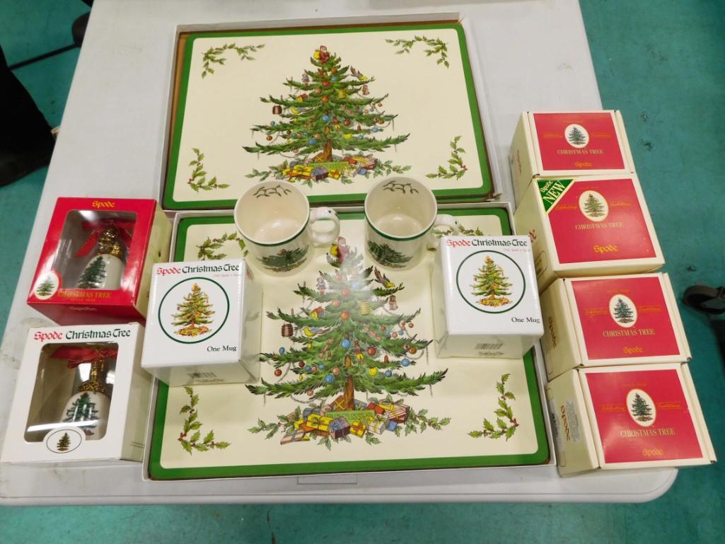 Lot of Spode Christmas Tree Items incl Bells, Mugs, etc (1 of 5)