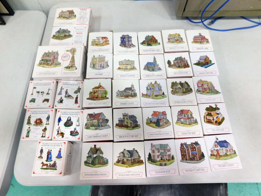 Lot of Liberty Falls Buildings, Accessories, Etc in Original Boxes (1 of 4)