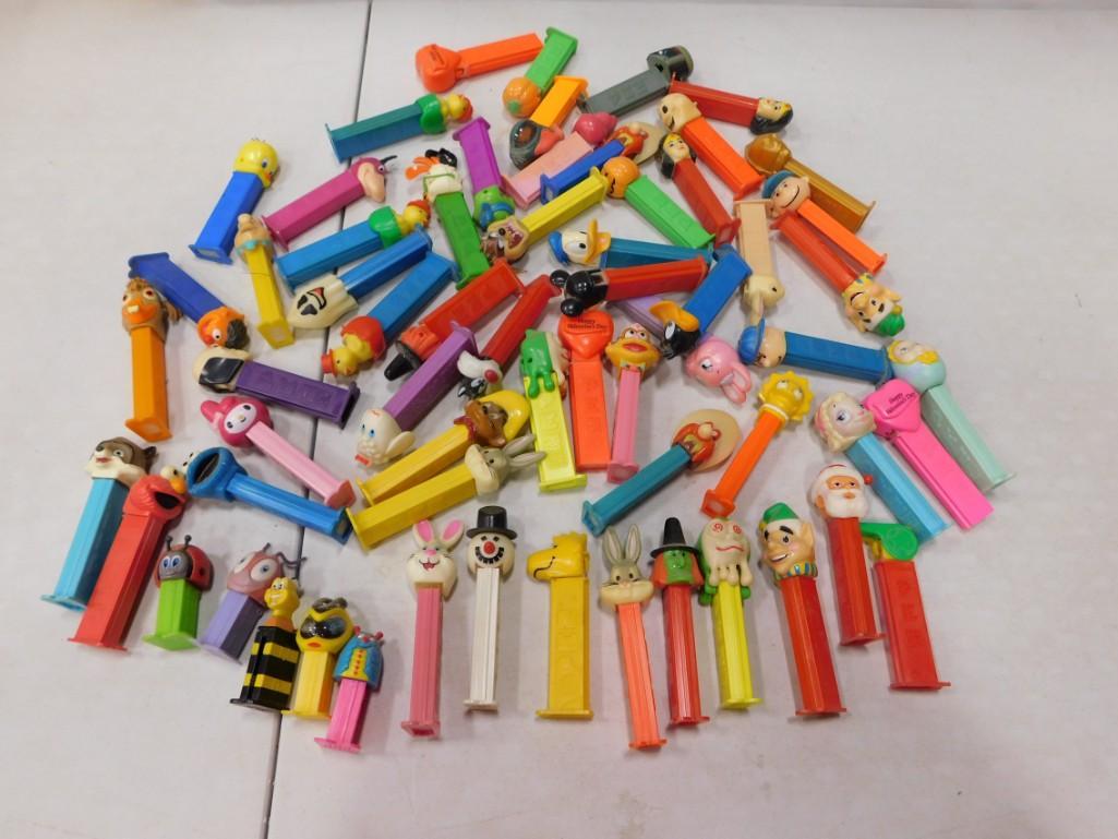Large Lot of Pez Dispensers incl Disney, Warner Bros, Sesame Street, etc (1 of 3)