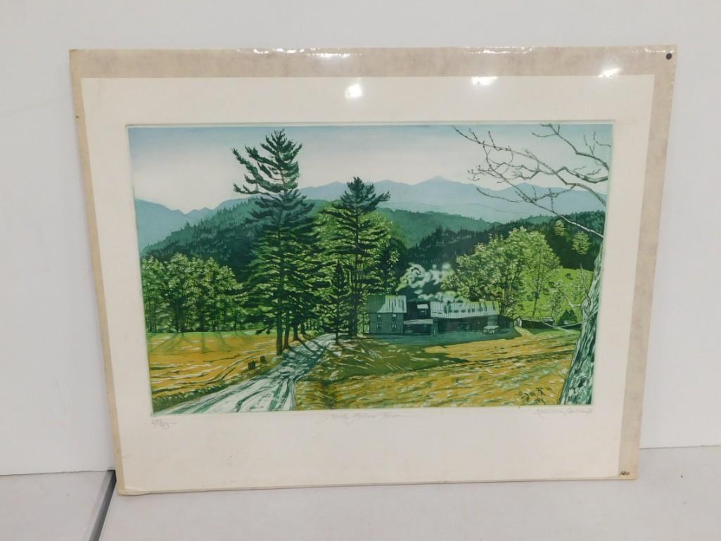 Kathleen Cantin Signed Print "North Hollow Farm" '78 - 69 / 325 (1 of 4)