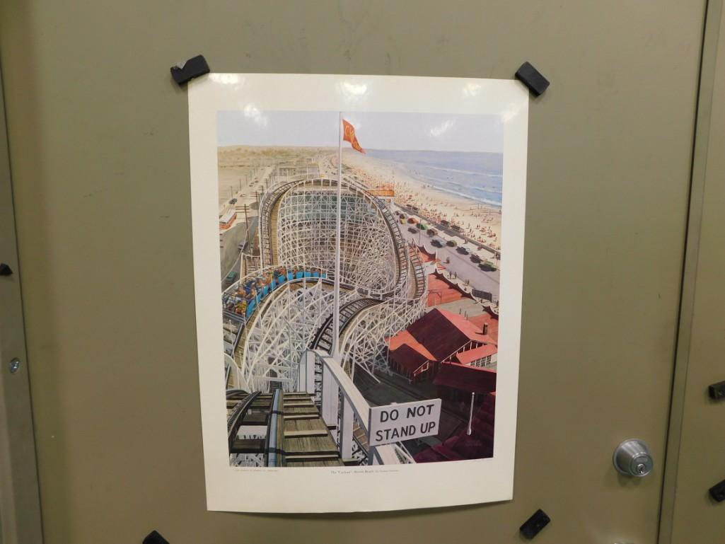 Norman Gautreau Signed Print "The Cyclone - Revere Beach" (1 of 6)