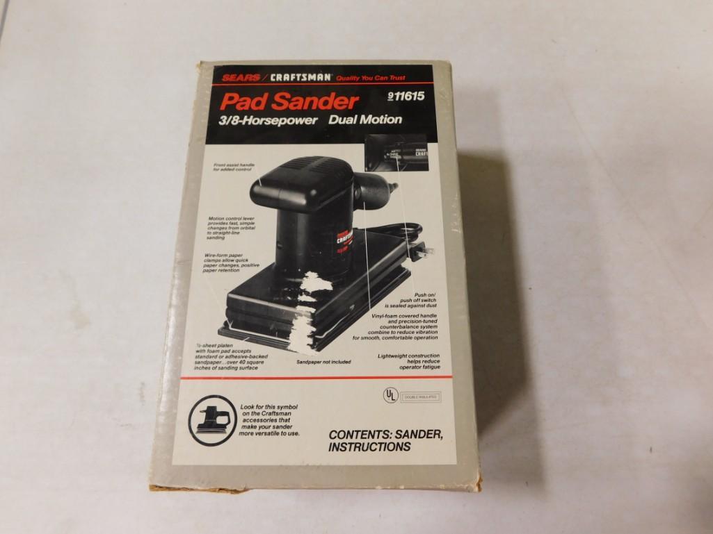 Craftsman Pad Sander with Box 3/8 horsepower 911615 (1 of 3)