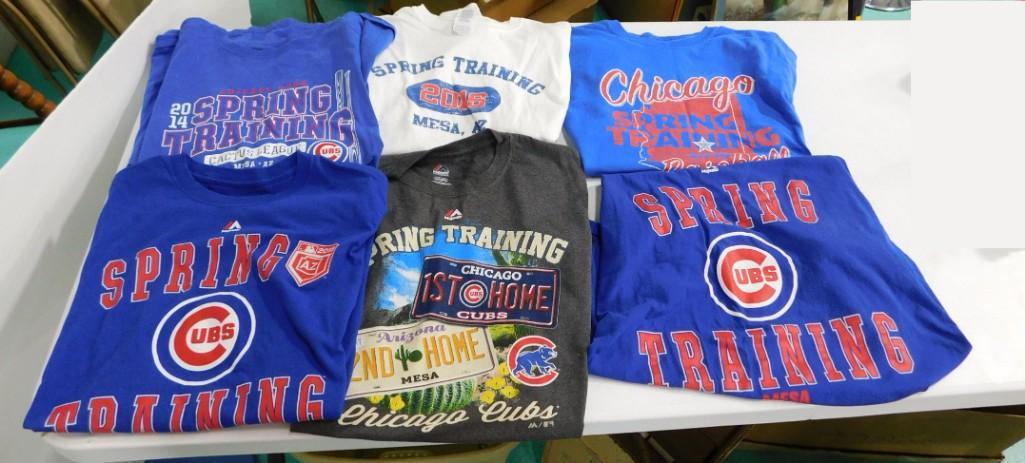 Lot of Chicago Cubs Spring Training T-Shirts (1 of 5)
