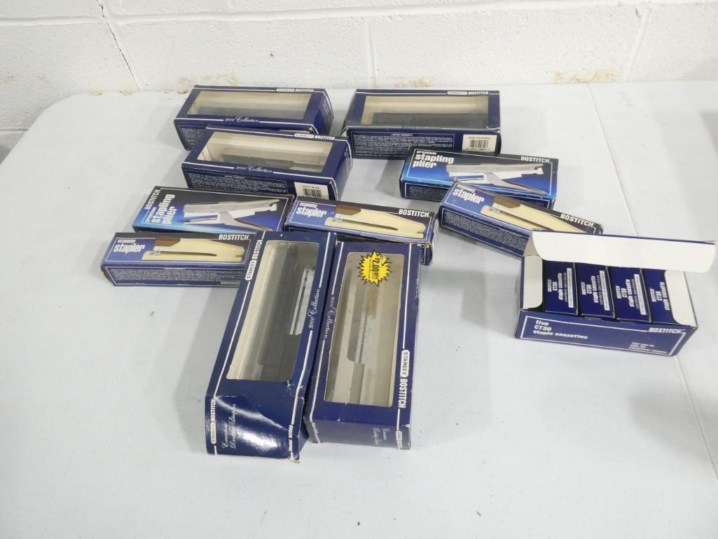 Lot of Staplers incl Bostitch, Stanley, etc.  NOS New Old Stock (1 of 6)
