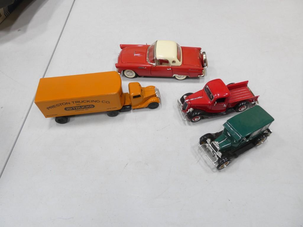 Toy Vehicle Lot With Asst Old Cars Incl Ertl Auction