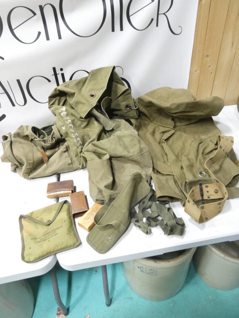 Military Lot including Duffle Bags, First Aid Kit, etc. (1 of 5)