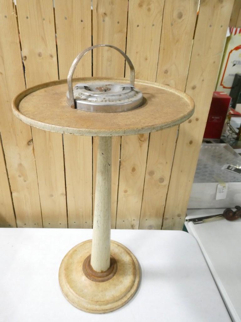 Vintage Metal Stand Ashtray (1 of 4)