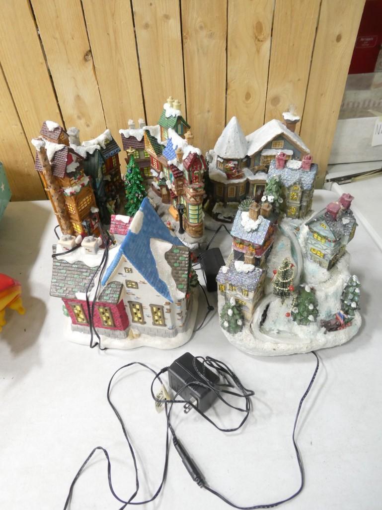 4 Fiber Optic Christmas Village Houses (1 of 6)