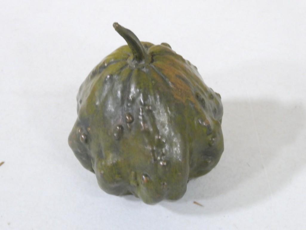 Jeffrey Spring (American, Contemporary) Painted Cast Bronze Gourd, 2010 Edition 3/3 (1 of 4)