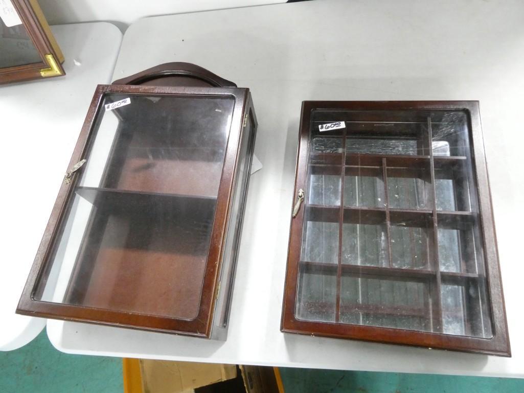 2 Wood and Glass Display Cases (1 of 5)