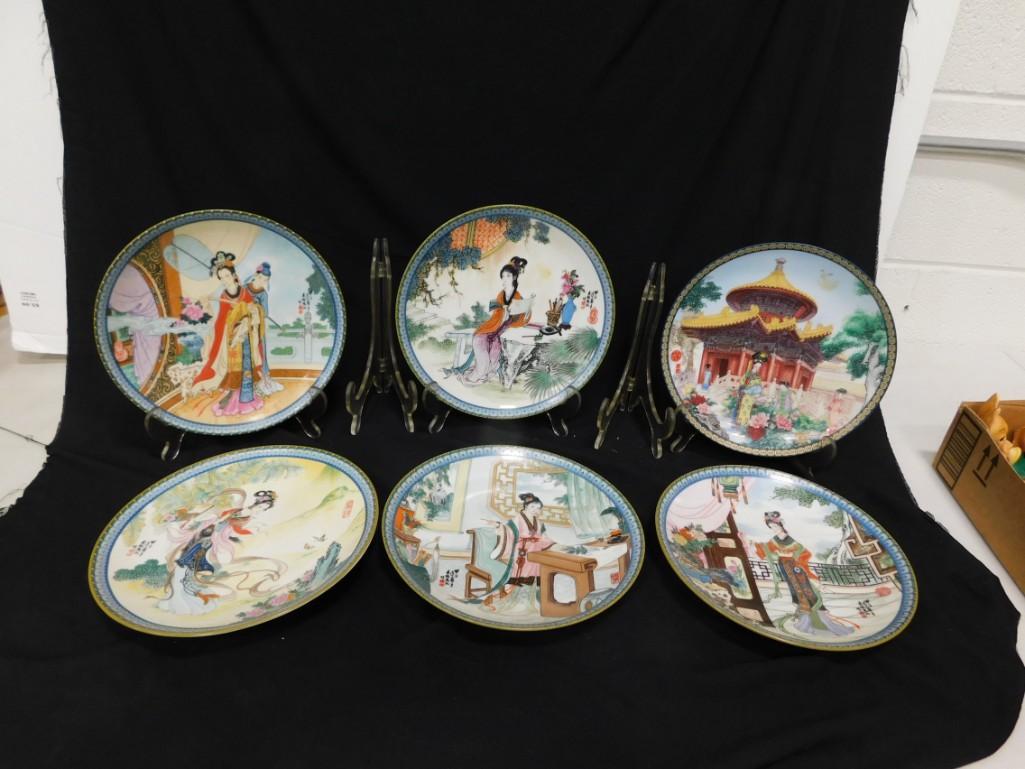 6 Plates with Asian Scenes (1 of 4)
