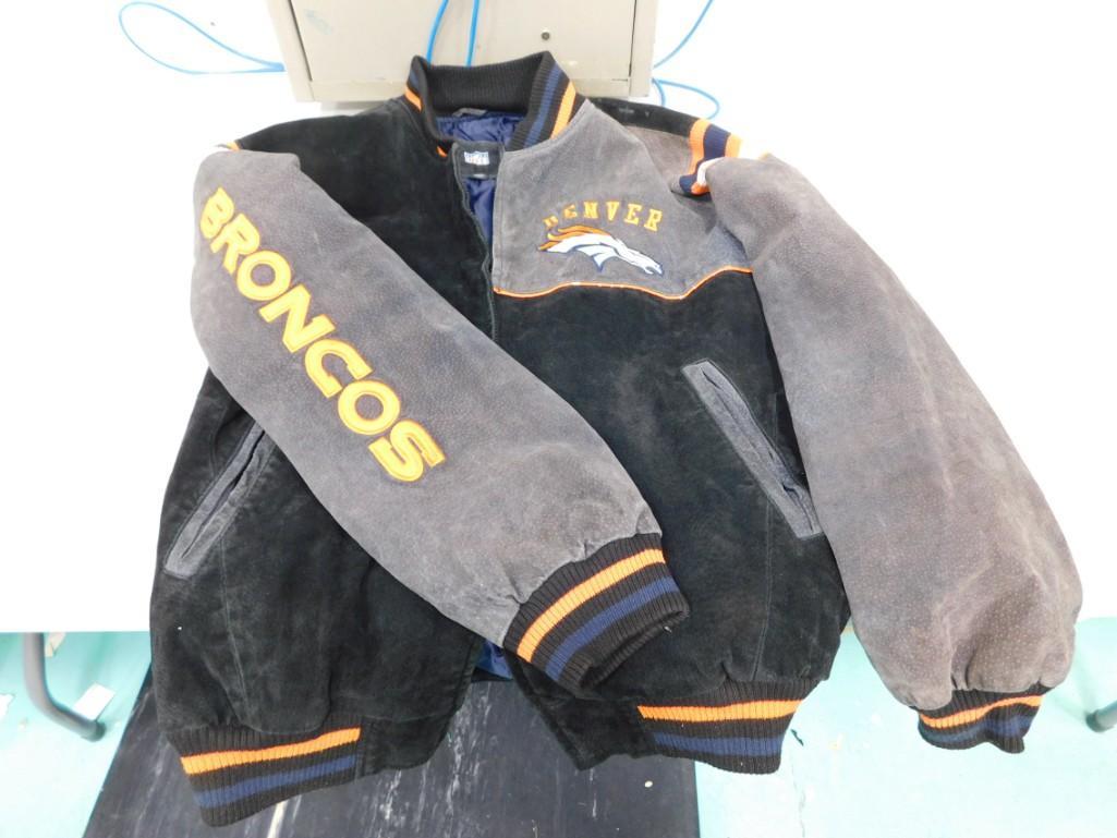 Denver Broncos Suede NFL Jacket - Size XL (1 of 4)