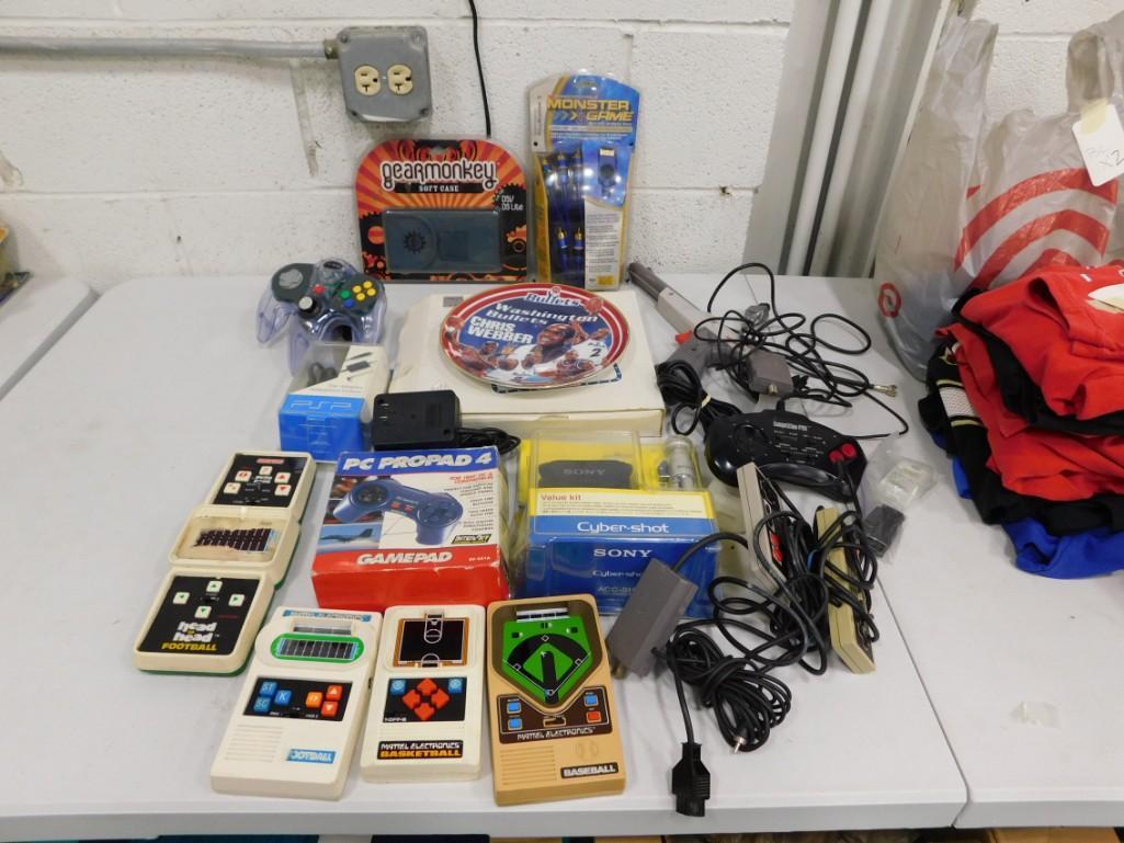 Large Game Lot including Vintage Mattel Electronics, Nintendo accessories, Gamepads, etc. (1 of 3)