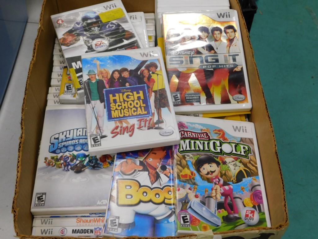 Huge Lot of roughly 77 Nintendo Wii Video Games (1 of 5)