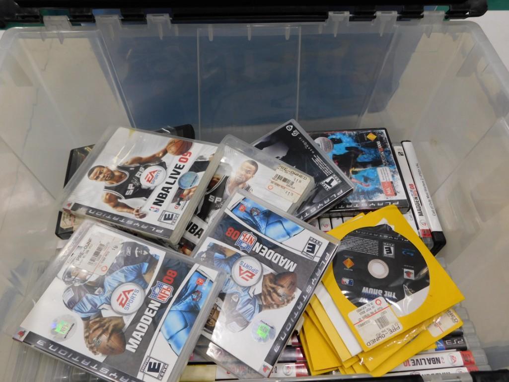 Lot of Roughly 80 PlayStation 3 Video Games - many sports games (1 of 4)