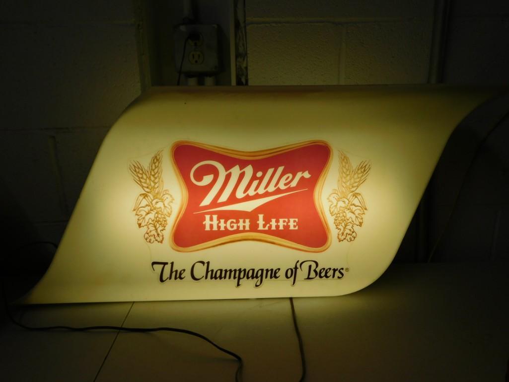 Vintage Miller High Life Bar Light Advertising Sign Works (1 of 7)