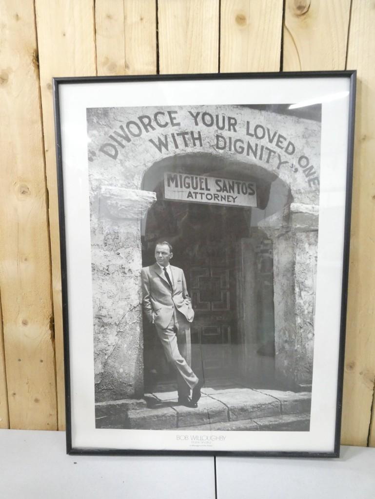 Frank Sinatra Print by Bob Willoughby Framed 17"x24" (1 of 4)
