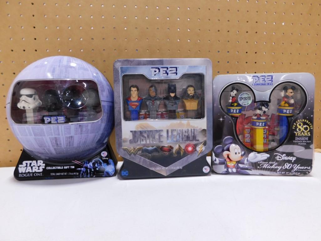 Pez Lot incl Star Wars, Disney, and Justice League All  Gift Packs (1 of 5)