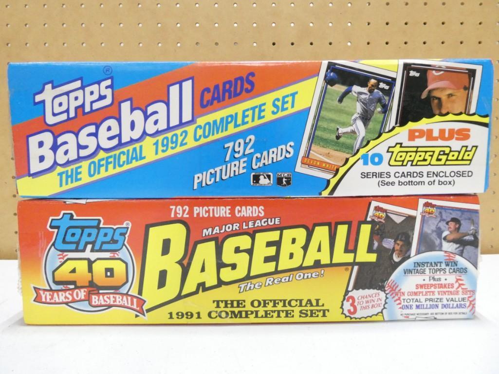 Topps 1992 Baseball Cards and Topps 1991 Baseball Cards 40 Years of Baseball (1 of 2)