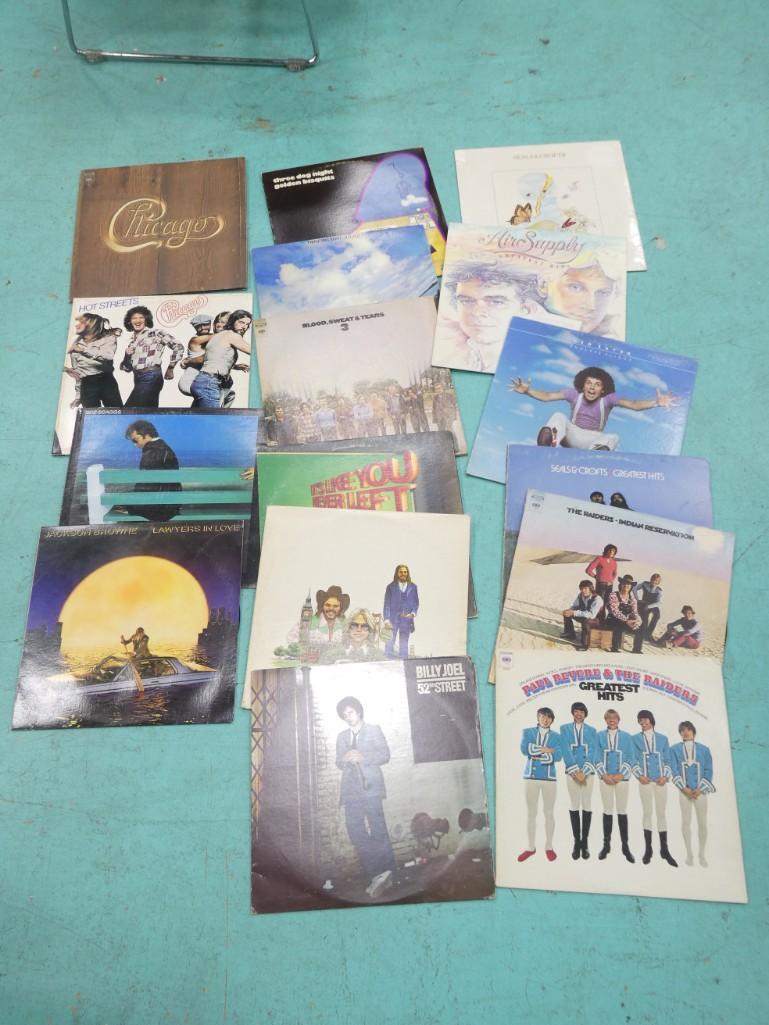 Vinyl Records incl America, Air Supply, Seals and Crofts, The Raiders, Jackson Browne, (1 of 4)