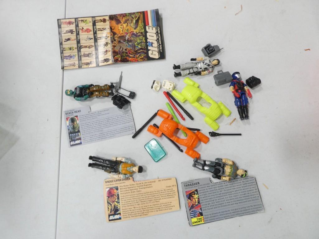 GI Joe Lot incl 3 3/4" Figures, Accessories, Thrasher, Beach Head, Bridge Later Driver (1 of 8)