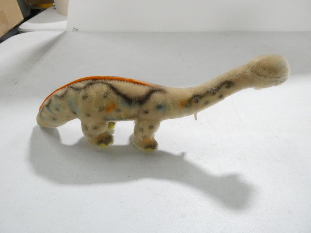 Vintage Steiff Brontosaurus Brosus with Original Tags: Vintage Steiff Brontosaurus Brosus with Original Tags