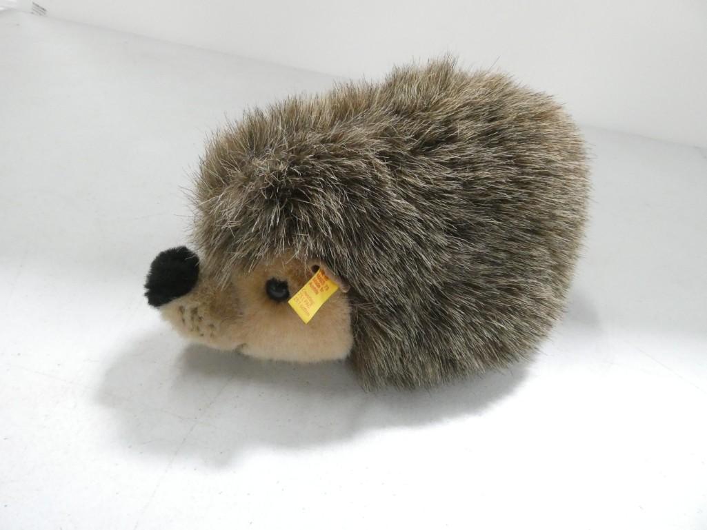 Steiff Hedgehog Plush Animal with Original Tags and Button (1 of 5)