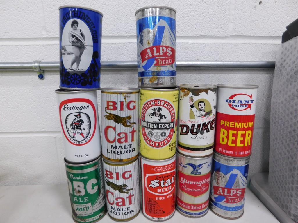 Vintage Beer Cans incl Big Cat, Duke, Alps Brau, Dubuque Star, ABC Ale, Etc: Vintage Beer Cans incl Big Cat, Duke, Alps Brau, Dubuque Star, ABC Ale, Etc
