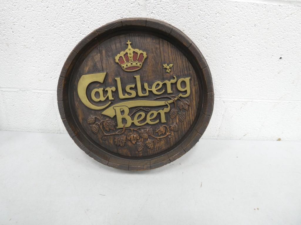 Carlsberg Beer Sign 11" Round Foam Composite (1 of 3)