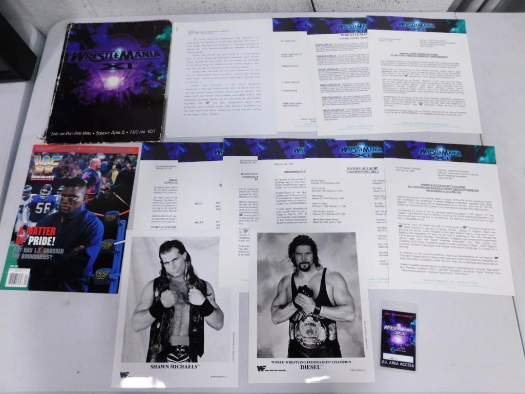 WrestleMania XI Rare Promotional Press Release Kit (1 of 7)