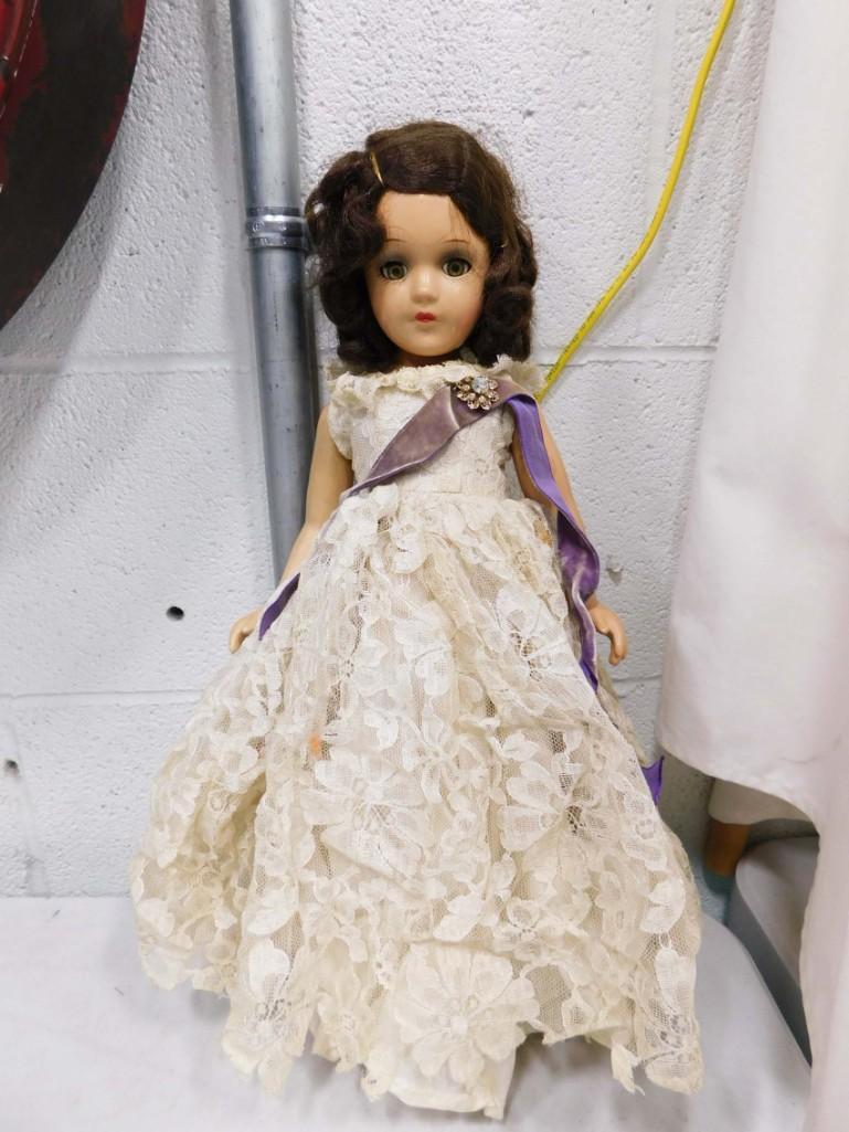 1940s Compo Princess Doll 17" Tall (1 of 9)