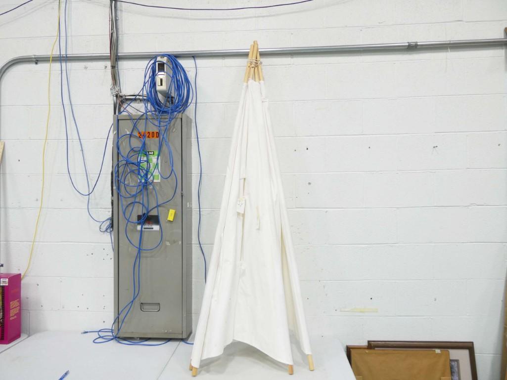 Cloth Tee Pee Tent Probably Kids Size (1 of 6)