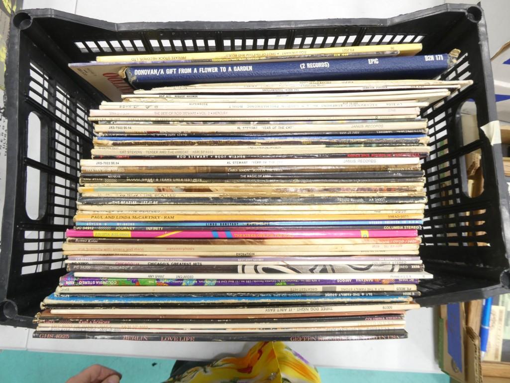 Lot of Vinyl Records incl Iron Butterfly, Al Stewart, Rod Stewart, The Beatles, (1 of 9)