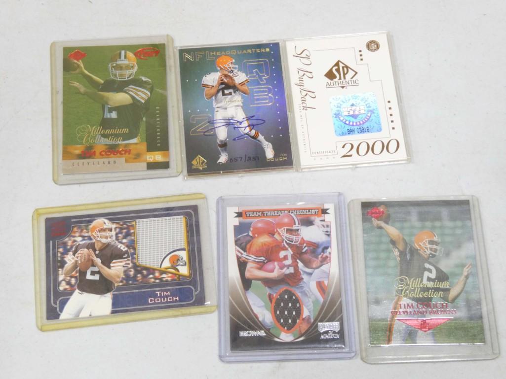 Tim Couch Football Cards incl 1999 Signed Rookie: Tim Couch Football Cards incl 1999 Signed Rookie