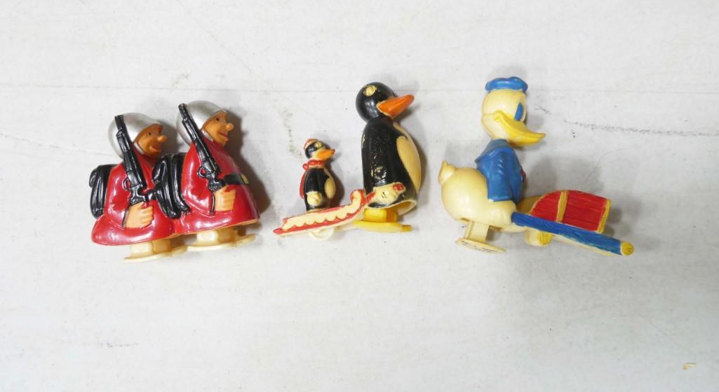 3 Vintage Ramp Walker Toys incl Donald Duck, Penguins, Toy Soldiers (1 of 8)