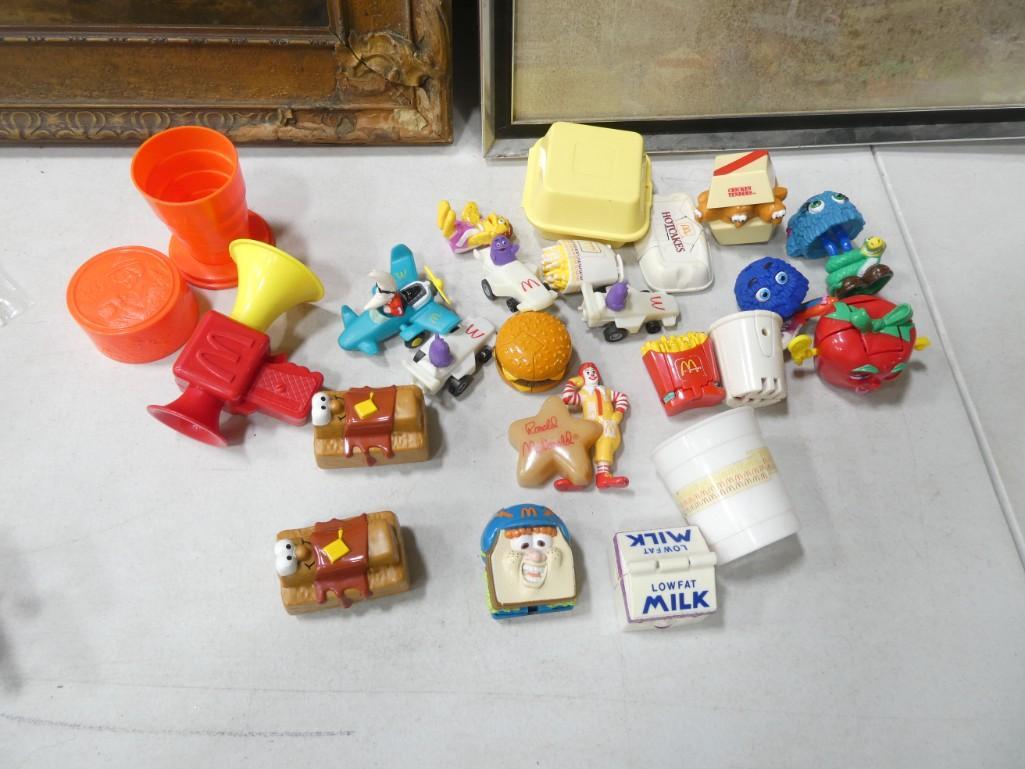 Lot of Small Toys incl McDonald's Fry Guys, Transformers, Mac Tonight, Birdie, Grimace, etc: Lot of Small Toys incl McDonald's Fry Guys, Transformers, Milk Toy, Sandwich Toy, Mac Tonight, Birdie, Grimace, Etc