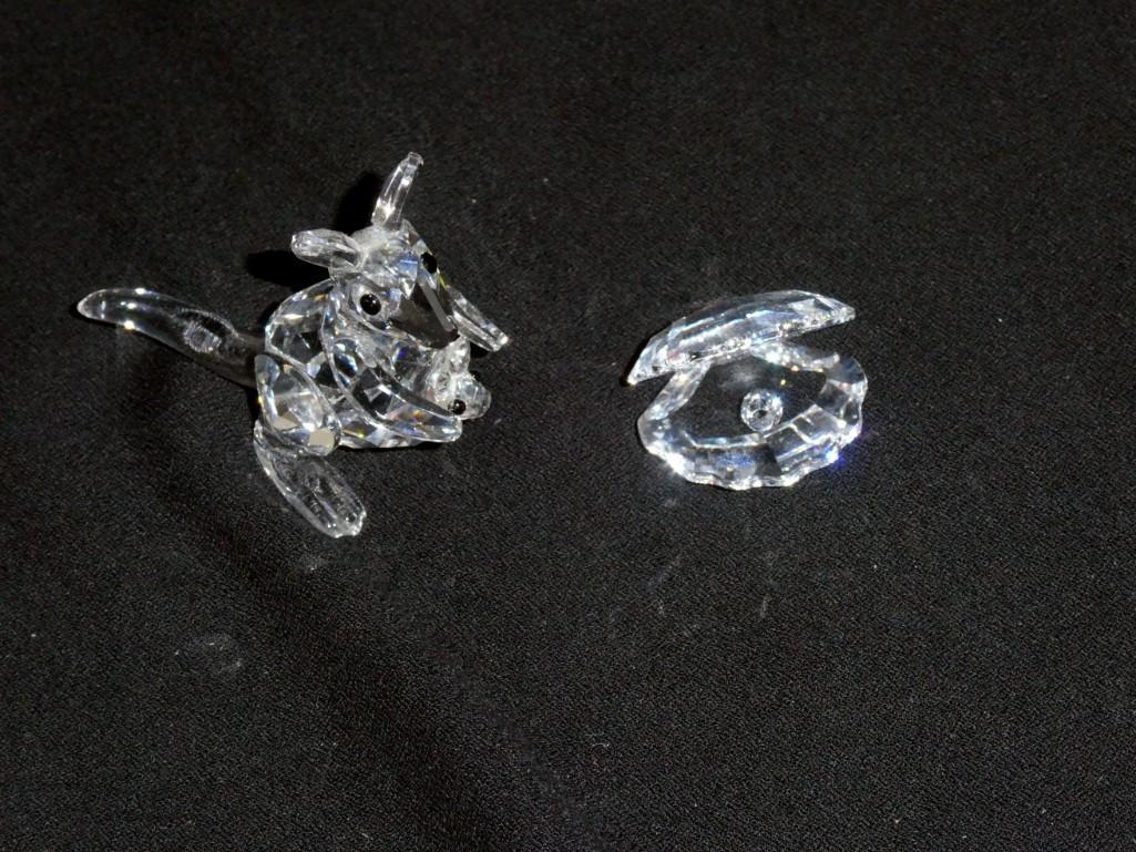 Swarovski Crystal Lot incl Kangaroo and Clam with Pearl (1 of 4)