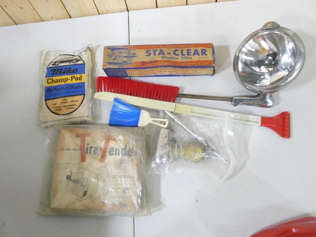 Automotive Accessories Lot including Spot Light, Window Films, Brushes, etc. (1 of 8)