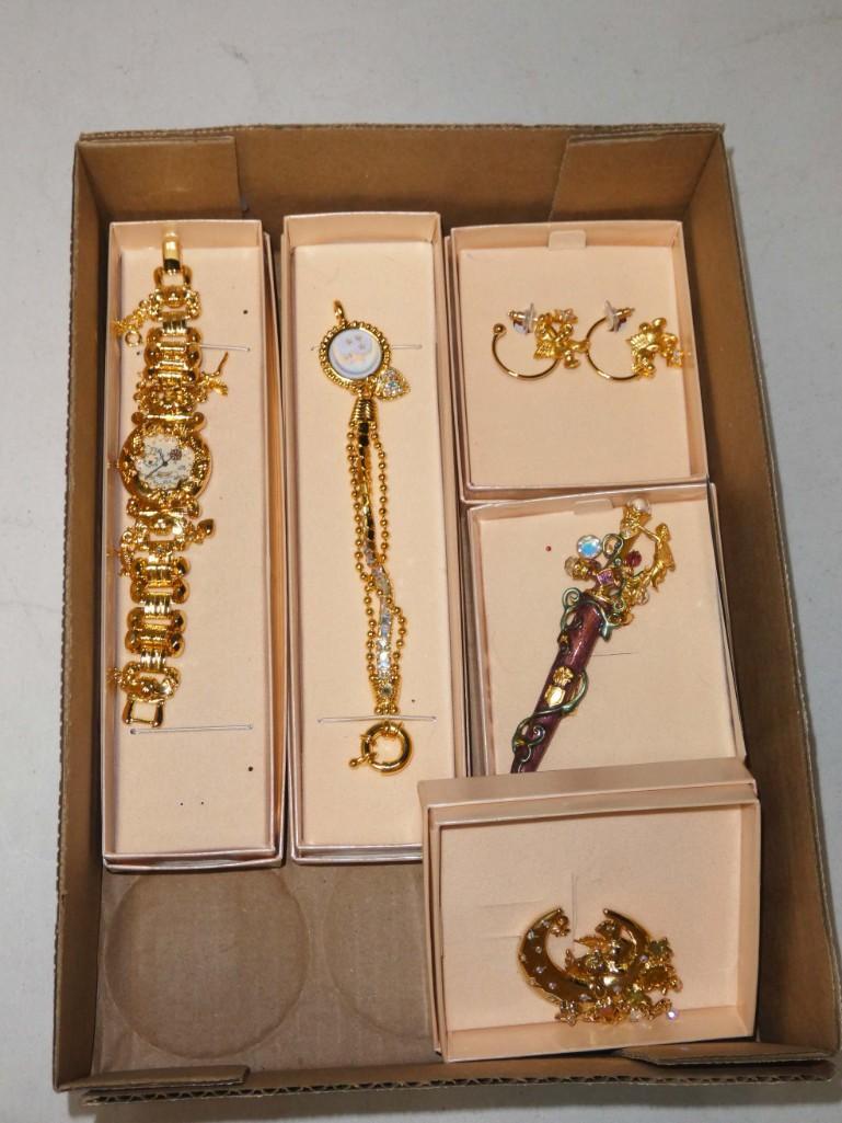 Kirks Folly Costume Jewelry incl Brooch, Watch, etc: Kirks Folly Costume Jewelry incl Brooch, Watch, etc