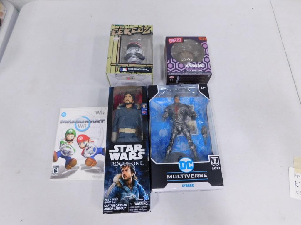 Toy Lot incl Star Wars Rogue One Captain Cassian Andor Figure New in Box, DC Universe Cyborg (1 of 3)
