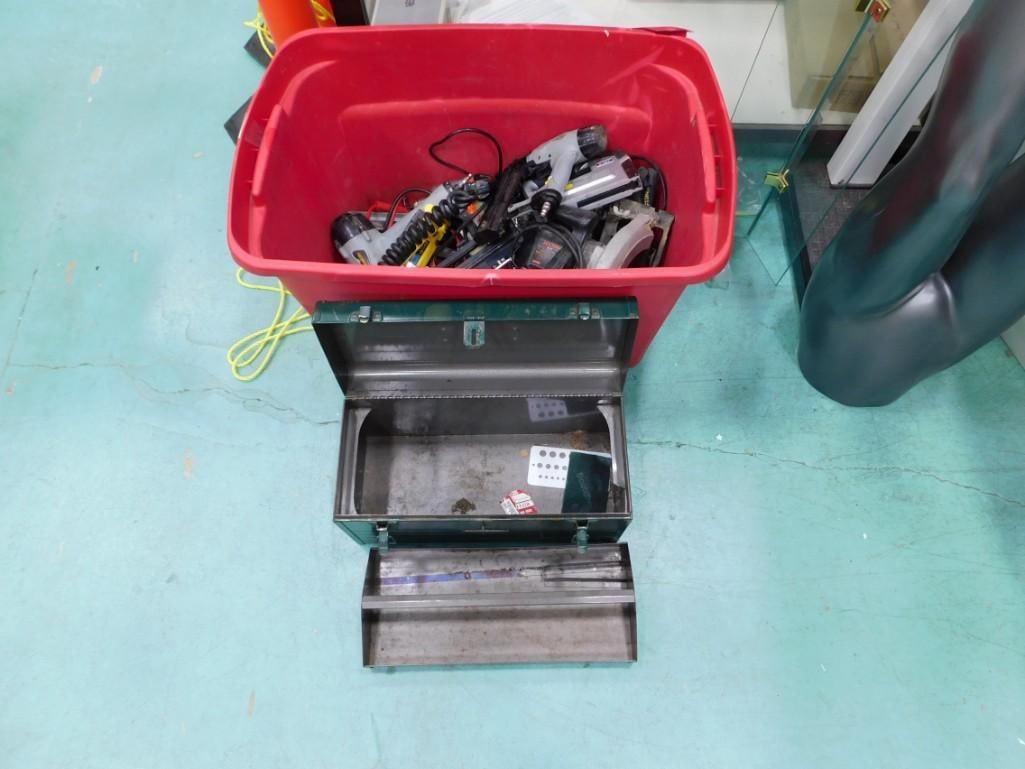 Lot of Tools and a Metal Toolbox (1 of 6)